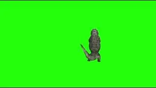 Mentahan Green Screen Buaya goyang viral. Buat editan