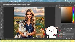 Photoshop tutorial leeson 228: Tutorial how to make an animal disappear and create multiple