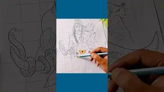 Shiv Ji & Nandi Ji Drawing Tutorial || Easy Step-by-Step Guide for Beginners || Mahadev Drawing