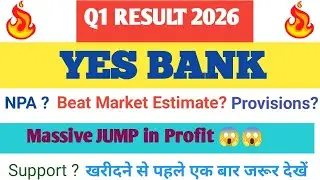 YES Bank q1 results 2026. YES Bank q1 update. YES Bank share today news. Why yes bank up today.