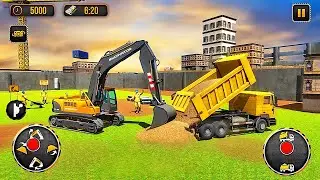 Heavy Excavator Construction Simulator 2021 - Dump Truck Transporter - Android Gameplay