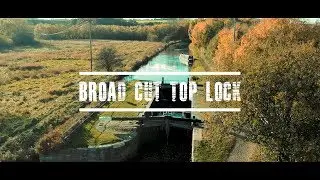 Broad Cut Top Lock - Calder & Hebble Navigation - DJI Spark Footage - 4K Upscaled