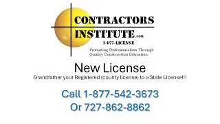 2024 NEW Florida Construction Industry License