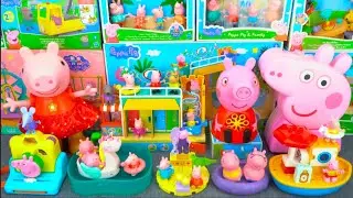 Peppa Pig Toys in English | Mixing Makeup  Glitter Slime ASMR Review | Peppa pig  Toys collection