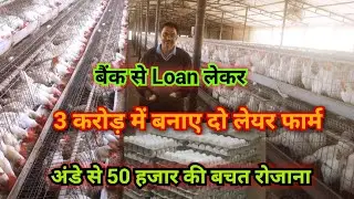 Layer Poultry Farm पर Loan कैसे मिलता है // 3 करोड़ में तैयार किए दो फार्म, रोजाना की बचत 50 हजार