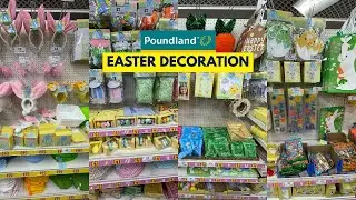 NEW EASTER DECORATIONS AT POUNDLAND WITH PRICE 2025 | POUNDLAND HAUL | TRAVELANDSHOP WITH ME
