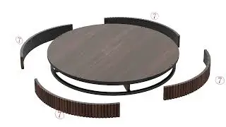 How to assemble the Storage Round Coffee Table