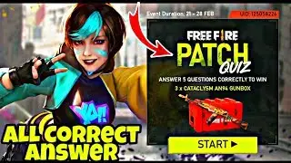 ALL CORRECT ANSWER || PATCH QUIZ EVENT || FREE GUNSBOX AN94 IN FREE FIRE