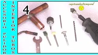 MINI ACCESORIO MOTOR TOOLS CASERO 4 (pulidor interior tubos)