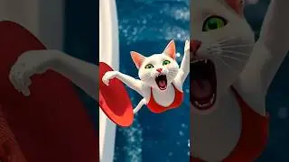 &ldquo;The White Cat&rsquo;s Ocean Escape&rdquo; #cats #kitten #cutecat #shorts