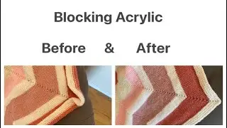 Knitting Tutorial: How to Block Acrylic with a Fabric Steamer