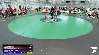 132 Lbs Quarters & 1st Wb (16 Team) - Luke Prince, Oklahoma Outlaws Blue Vs Javarien Jeffries, Mis