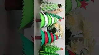Christmas tree 🌲✨ / paper tree / Christmas tree decoration #christmas #shorts #viral ❄