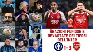 Tifosi dell&rsquo;Inter infuriati e abbattuti dopo INTER MILAN 1-3 ARSENAL | UCL G7