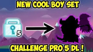 COOL BOY SET CHALLENGE PRO 5 DL! OMG PRO SET! Growtopia Indonesia