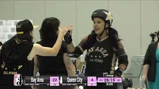 2018 International WFTDA Playoffs - Atlanta Game 3: Bay Area Derby v Queen City Roller Girls