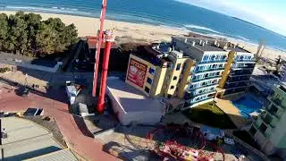 Diving in Sunny Beach With Racer Drone