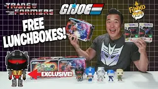 TRANSFORMERS vs. G.I.JOE Funko POP Mystery Lunchbox GIVEAWAY!!! Exclusive Grimlock Figure!