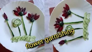 Chef Best garnishing//flower garnishing 