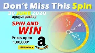 Amazon Daily Quiz | Amazon Pantry  Quiz Answers & Spin & Win Prizes Up to Rs 100000/ Best Productia