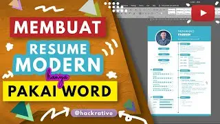 Tutorial Komplit Mebuat Desain Curriculum Vitae (CV) Untuk Melamar Kerja Menggunakan Microsoft Word