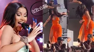 Cardi B Throws Mic At Fan Who Hurls Drink At Her