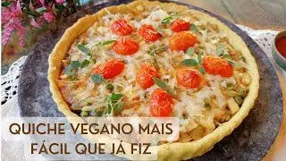 Quiche vegano mais facil e delicioso  que já fiz   Ep 147