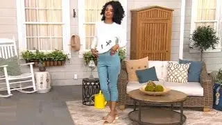 QVC model Katia modeling pants 4007