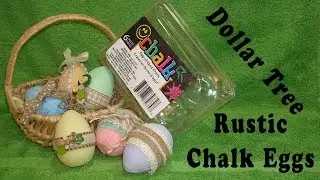 Dollar Tree Rustic Chalk Eggs