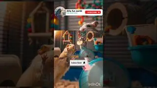 Hamster vs. Guinea Pig: Apple Chaos!🐹🐾 #animation #cartoonsong #cartoon #hamster #shorts #animals