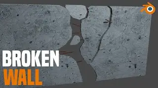 How to model a broken wall in blender