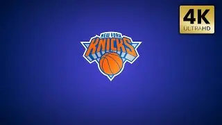 New York Knicks  NBA Animated Logo Team Intro   4K Background