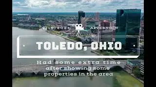 Drone Tour Of Toledo Ohio: Maumee River, Downtown, Clouds And Bridges