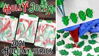 Мыло из остролиста / Holly Jolly Soapmaking | Праздничная серия 2021 | MO River Soap