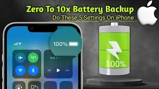 iPhone Battery Saving Settings💫 | 5 Settings & Tricks 