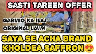 Saffron luxury unboxing || 3pc lawn || Tariq rd wholesale|| Zaib