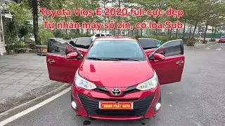 🚘 Toyota Vios E 2020 full cực đẹp | Xe tư nh&acirc;n Projector, Sub, m&agrave;n Androi, cam h&agrave;nh tr&igrave;nh 0913633466