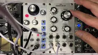 DANNYSOUND EN129 THRU-ZERO OSCILLATOR & Synthesis Technology E440 VCF: sawtooth wave testing