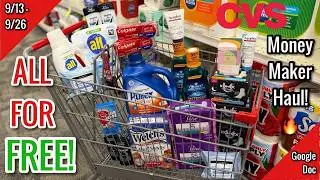CVS Free & Cheap Coupon Deals & Haul | 9/13 - 9/26 | FREE + MONEY MAKER HAUL!🔥 | Learn CVS Couponing