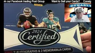 BUCKY BOOMS 💥 2024 Certified Football Card 4 Box Case Break #12