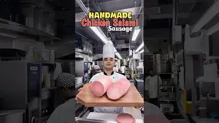 Handmade Chicken Salami Sausage 🍗🥓 #shorts #foodie #hotel #cooking