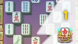Mahjong Quest Gameplay & Walkthrough - Part 1 (Levels 1 - 15, 3 stars in all levels, new powerups)