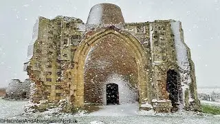 Medieval Norwich & Norfolk in Snow:City Walls, Tombland Alley, Elm Hill, a Lost Monastery, Ruins etc
