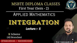 Applied Mathematics | Integration Le 5 | First Year | Sem 2 (All Branches) Diploma Online Classes