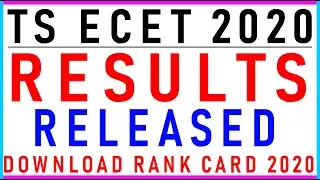 TS ECET 2020 Exam Results Relesed,Download The Rank Card 2020/Sai Info Zone/.