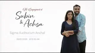 THE ENGAGMENT OF SUBIN & ACHSA || LIVE STREAMING || 20/01/2026