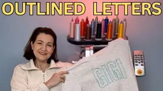Embroider Outlined Letters using Auto Borders in Design Shop with your Melco embroidery machine.