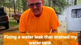Repair a massive water leak and reconnect the pump indicator light.