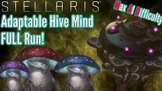 Stellaris | Adaptive Hive Mind FULL Playthrough | Max AI Difficulty!