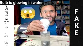 bulb glow with magnet | bulb glow with salt water | free energy light bulb using salt | Rashid ali